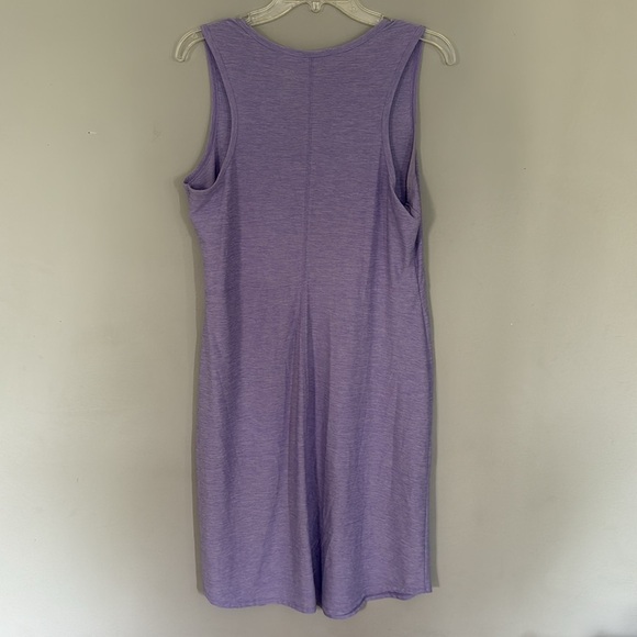 Duluth Trading Company Women’s Purple Stretch Midi Sleeveless Dress Medium - Picture 3 of 5